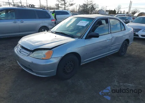 2003 Honda Civic Lx z USA, uszkodzony, nr VIN 2HGES16583H549648